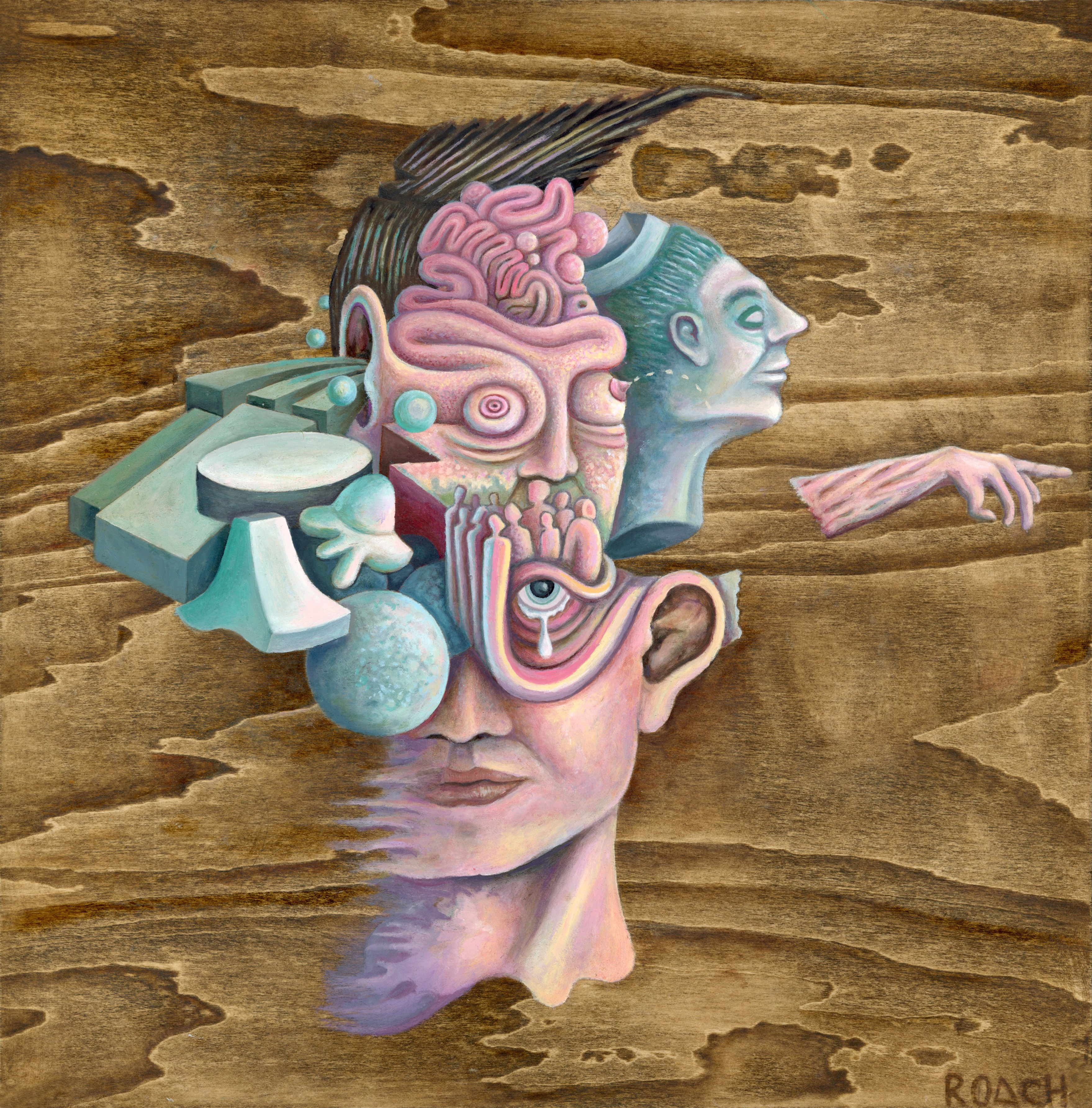 Underlying Variations - Abstract composition with layered textures